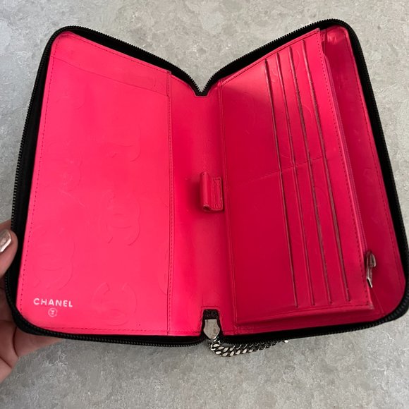 Chanel Black Quilted Calfskin Cambon Ligne Zip Around Organizer Wallet - Picture 8 of 10